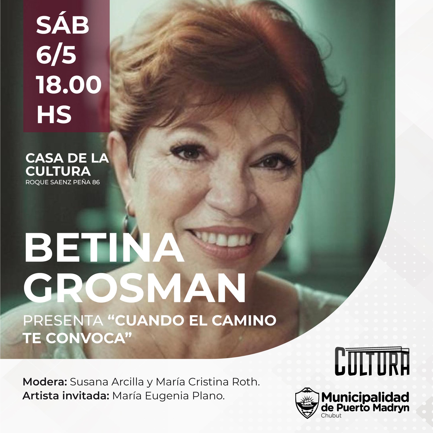 INVITAN A LA PRESENTACIÓN DEL LIBRO “CUANDO EL CAMINO TE CONVOCA”, DE BETINA GROSMAN