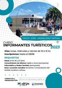 COMIENZA LA INSCRIPCIÓN PARA LA EDICIÓN 2023 DEL CURSO DE INFORMANTES TURÍSTICOS