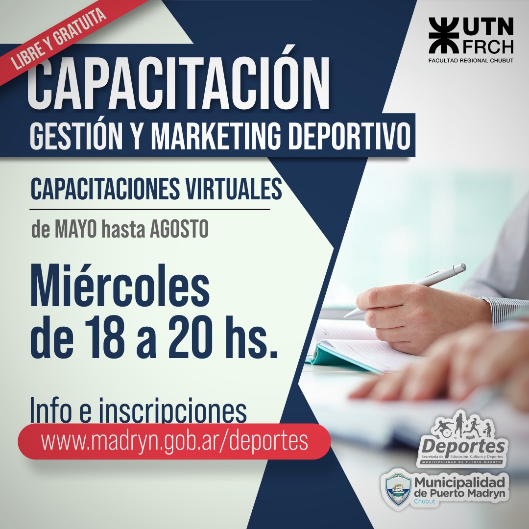SE ABREN INSCRIPCIONES PARA EL CICLO DE CAPACITACIONES EN GESTIÓN DEPORTIVA