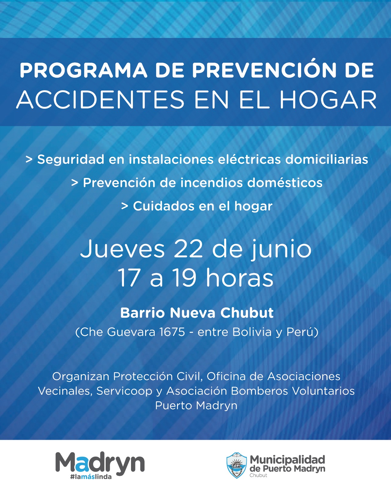 BRINDARÁN UNA CAPACITACIÓN SOBRE ACCIDENTES EN EL HOGAR