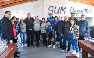EL VICEGOBERNADOR Y EL INTENDENTE PARTICIPARON DE LA INAUGURACIÓN DE UN NUEVO SUM DEPORTIVO EN EL PREDIO DEL SEC