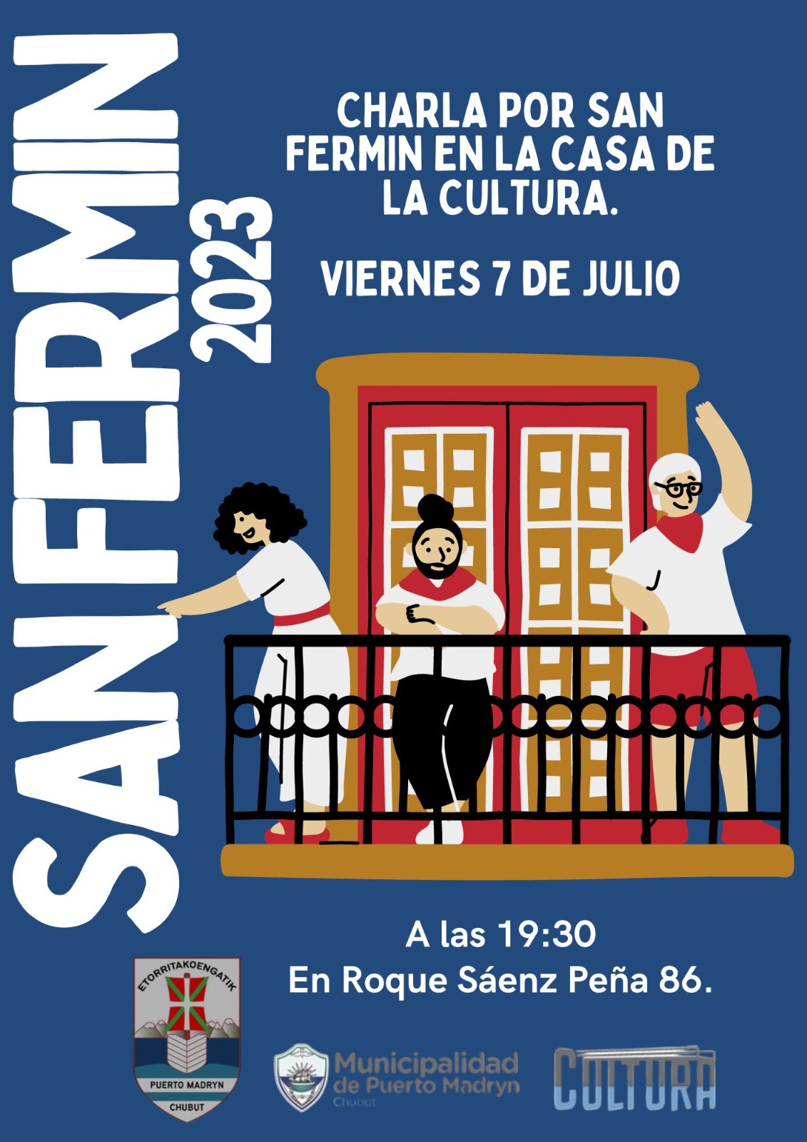 INVITAN A LA COMUNIDAD A PARTICIPAR DE UNA CHARLA EN CELEBRACIÓN DE SAN FERMÍN