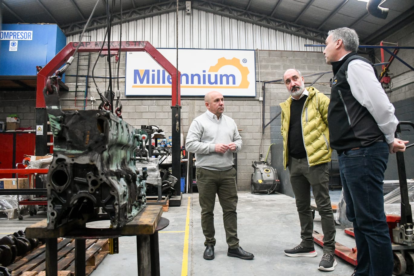 SASTRE SIGUE RATIFICANDO SU ACOMPAÑAMIENTO AL SECTOR PRIVADO: RECORRIÓ LAS INSTALACIONES DE LA EMPRESA “MILLENIUM”