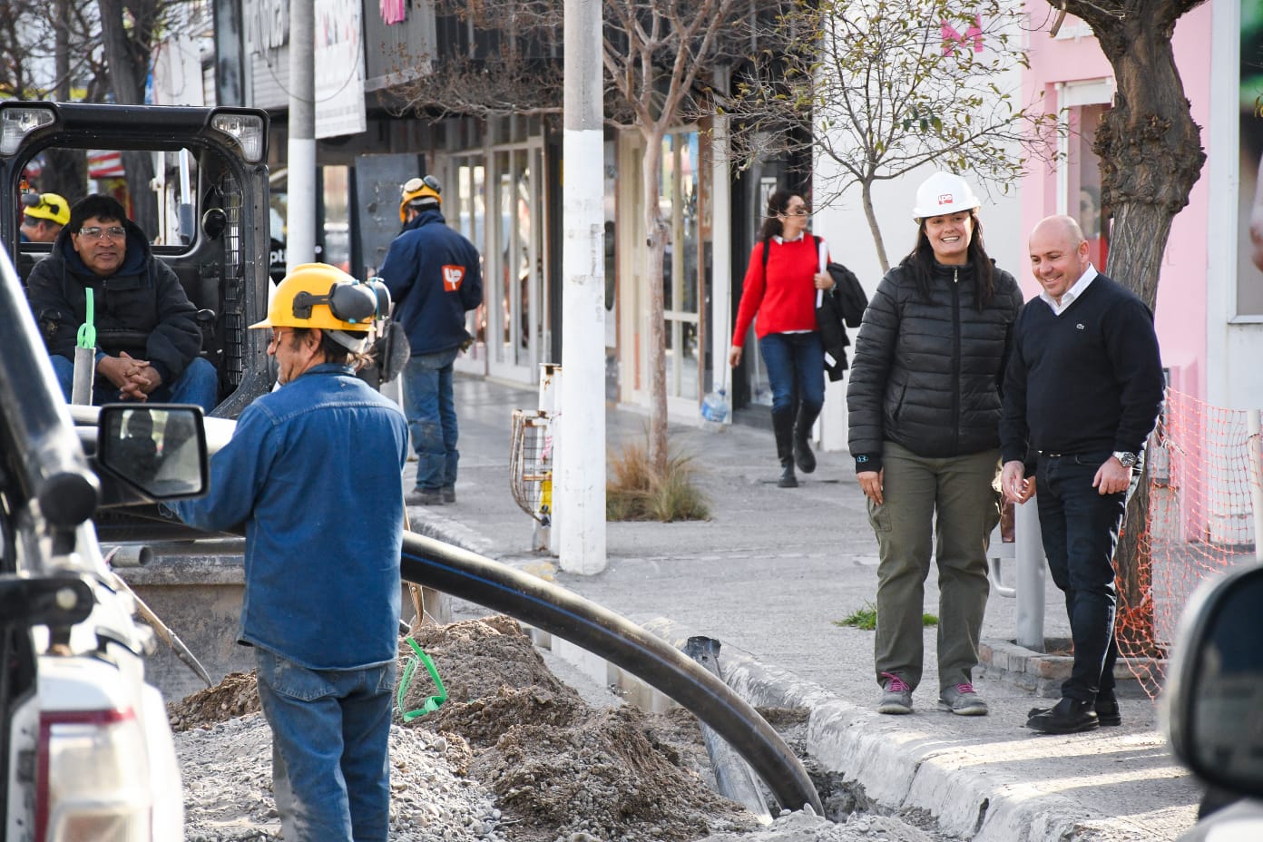 EL INTENDENTE SUPERVISÓ LAS OBRAS DE RENOVACIÓN DE REDES DE AGUA POTABLE EN LA ZONA CÉNTRICA DE PUERTO MADRYN