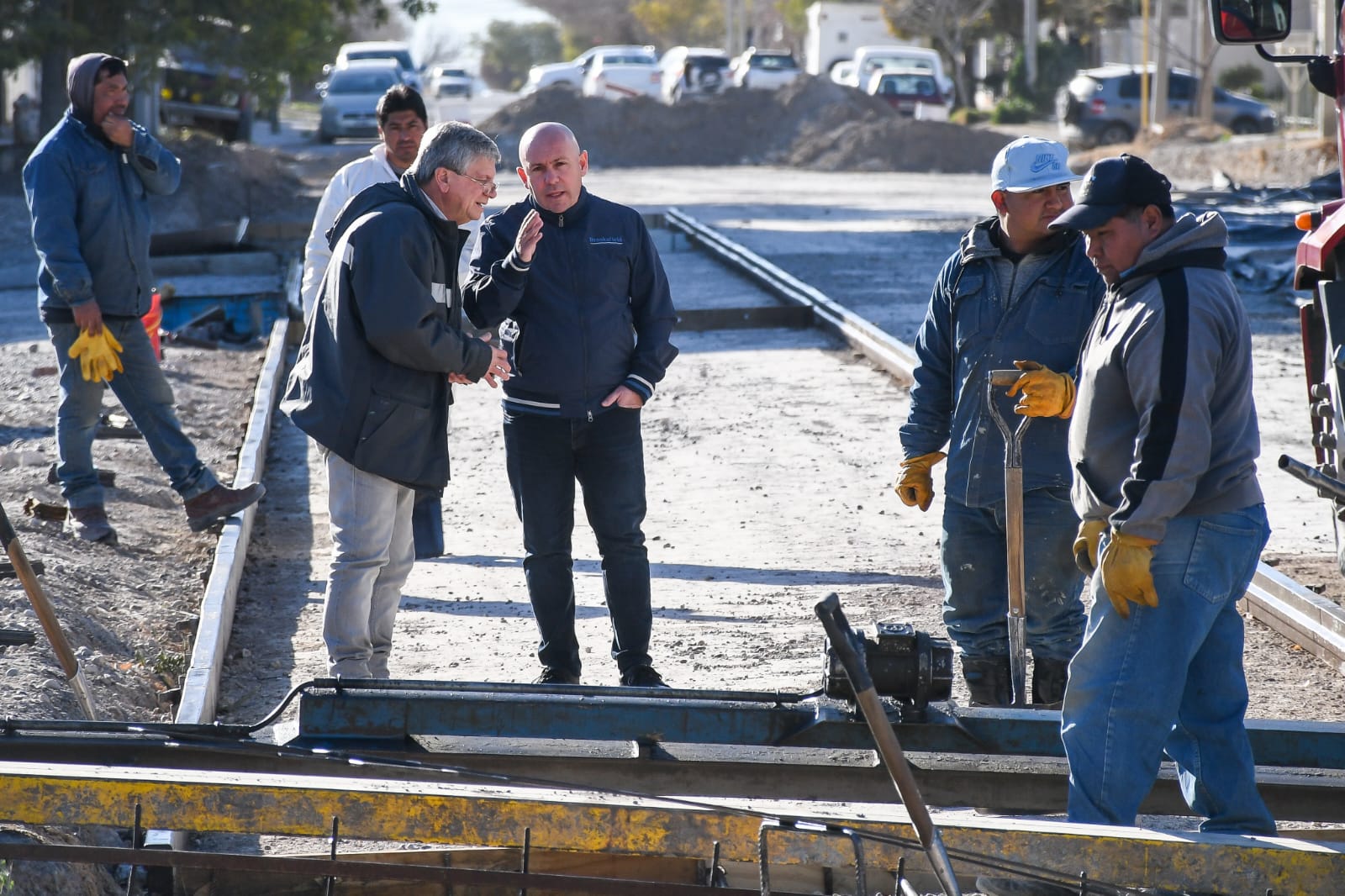 SASTRE RECORRIÓ OBRAS QUE SE ESTÁN EJECUTANDO EN DISTINTOS SECTORES DE LA CIUDAD