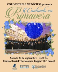 EL CORO ESTABLE MUNICIPAL SE PRESENTA EN EL CENTRO BARRIAL “BARTOLOMEO POGGIO”