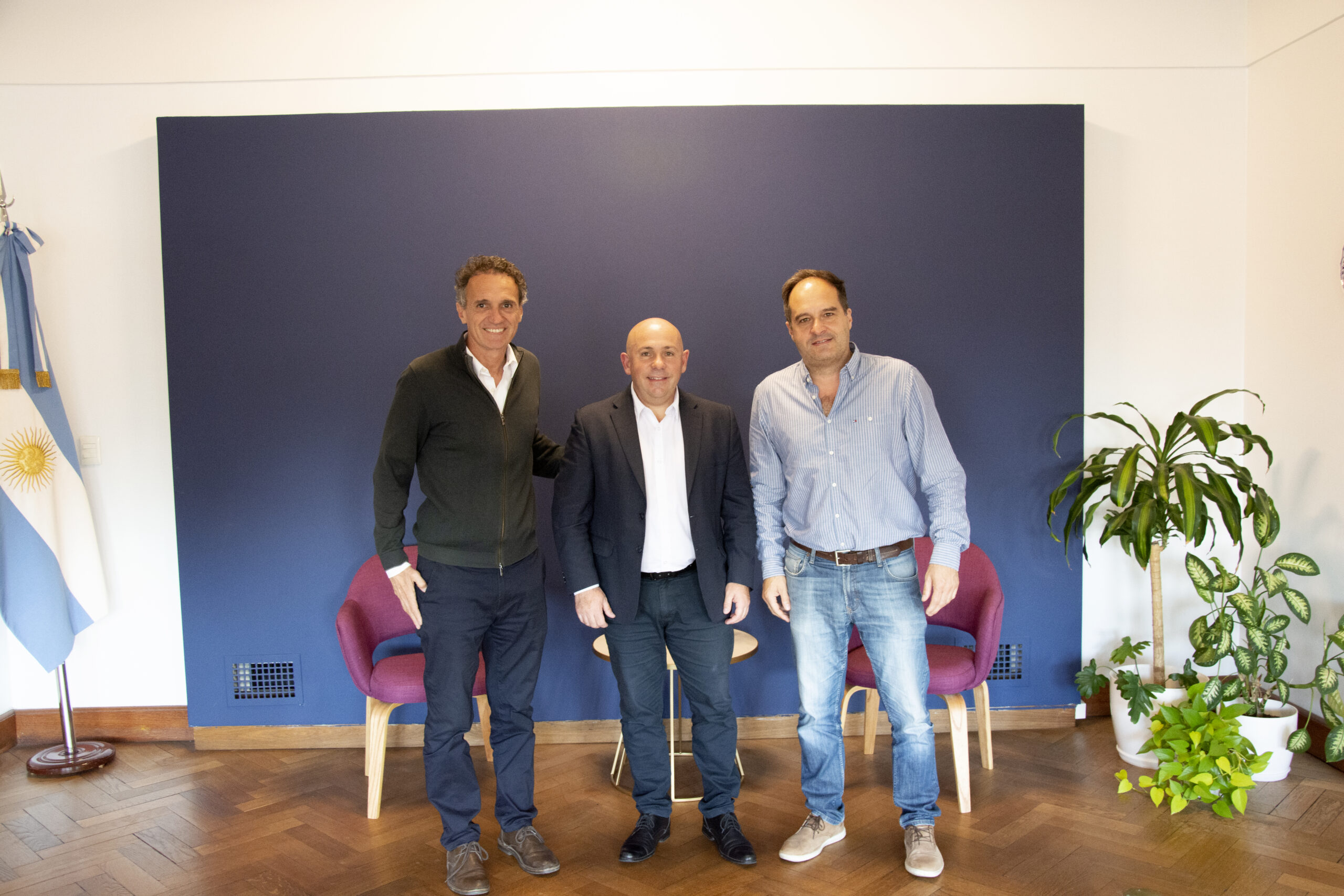 SASTRE SE REUNIÓ CON LOS MINISTROS NACIONALES MAGGIOTTI Y KATOPODIS PARA AVANZAR EN LA PRESTACIÓN DE SERVICIOS EN TIERRAS DE LA CIUDAD