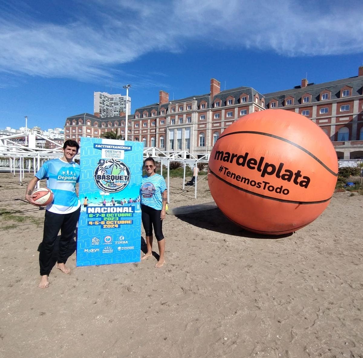 PUERTO MADRYN PRESENTÓ EL TORNEO DE BÁSQUET PLAYA EN MAR DEL PLATA