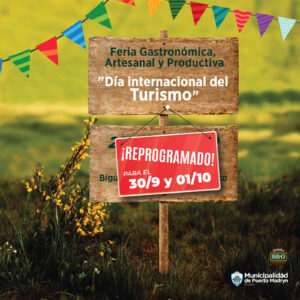 SE REPROGRAMA LA FERIA POR EL DÍA INTERNACIONAL DEL TURISMO