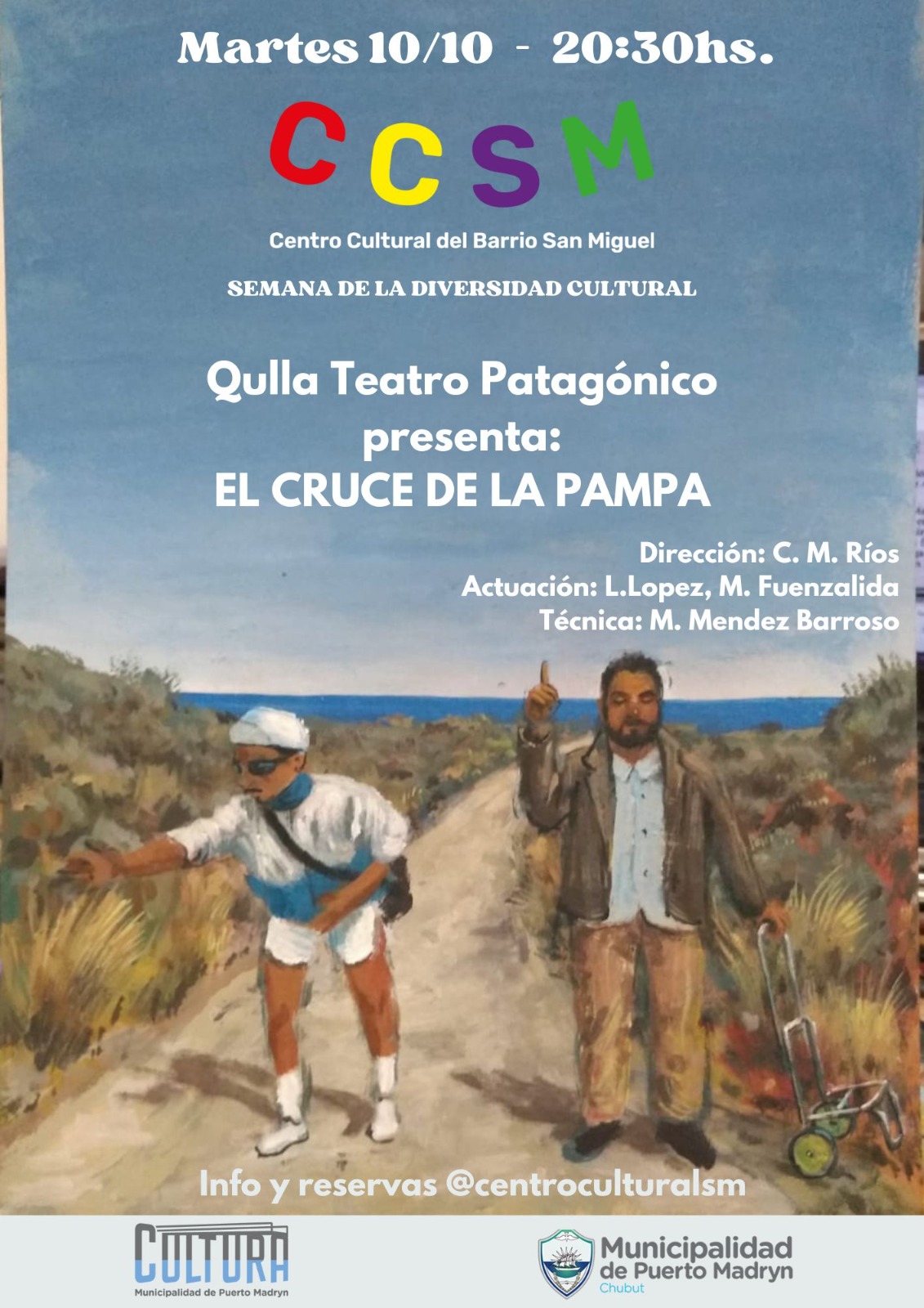 “EL CRUCE DE LA PAMPA” SE PRESENTA EN EL CENTRO CULTURAL DEL BARRIO SAN MIGUEL