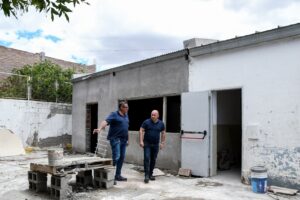 SASTRE SUPERVISÓ LOS TRABAJOS QUE SE REALIZAN PARA CONSTRUIR EL CENTRO INTEGRAL DE LA MUJER Y LA NIÑEZ