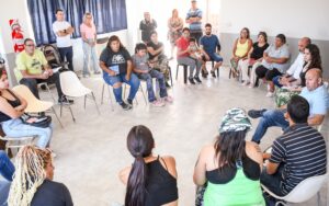 SASTRE VISITÓ LA ASOCIACIÓN VECINAL DEL BARRIO PRESIDENTE PERÓN, DONDE SE REUNIÓ CON LOS VECINOS DEL SECTOR