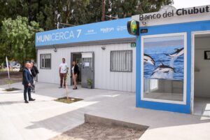 SASTRE RECORRIÓ LAS INSTALACIONES DEL MUNICERCA 7, QUE YA FUNCIONA EN LA ZONA SUR DE PUERTO MADRYN