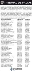 TRIBUNAL DE FALTAS: NOTIFICACIÓN