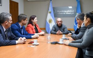 SASTRE RECIBIÓ A LAS AUTORIDADES DEL BANCO CREDICOOP