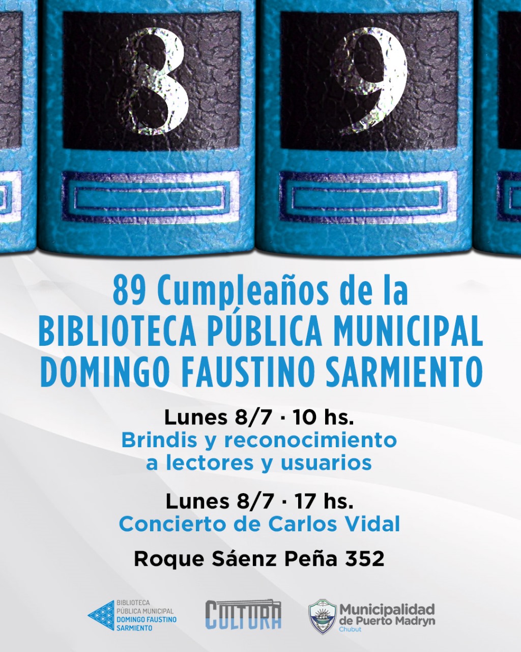 LA BIBLIOTECA PÚBLICA MUNICIPAL SARMIENTO CUMPLE 89 AÑOS