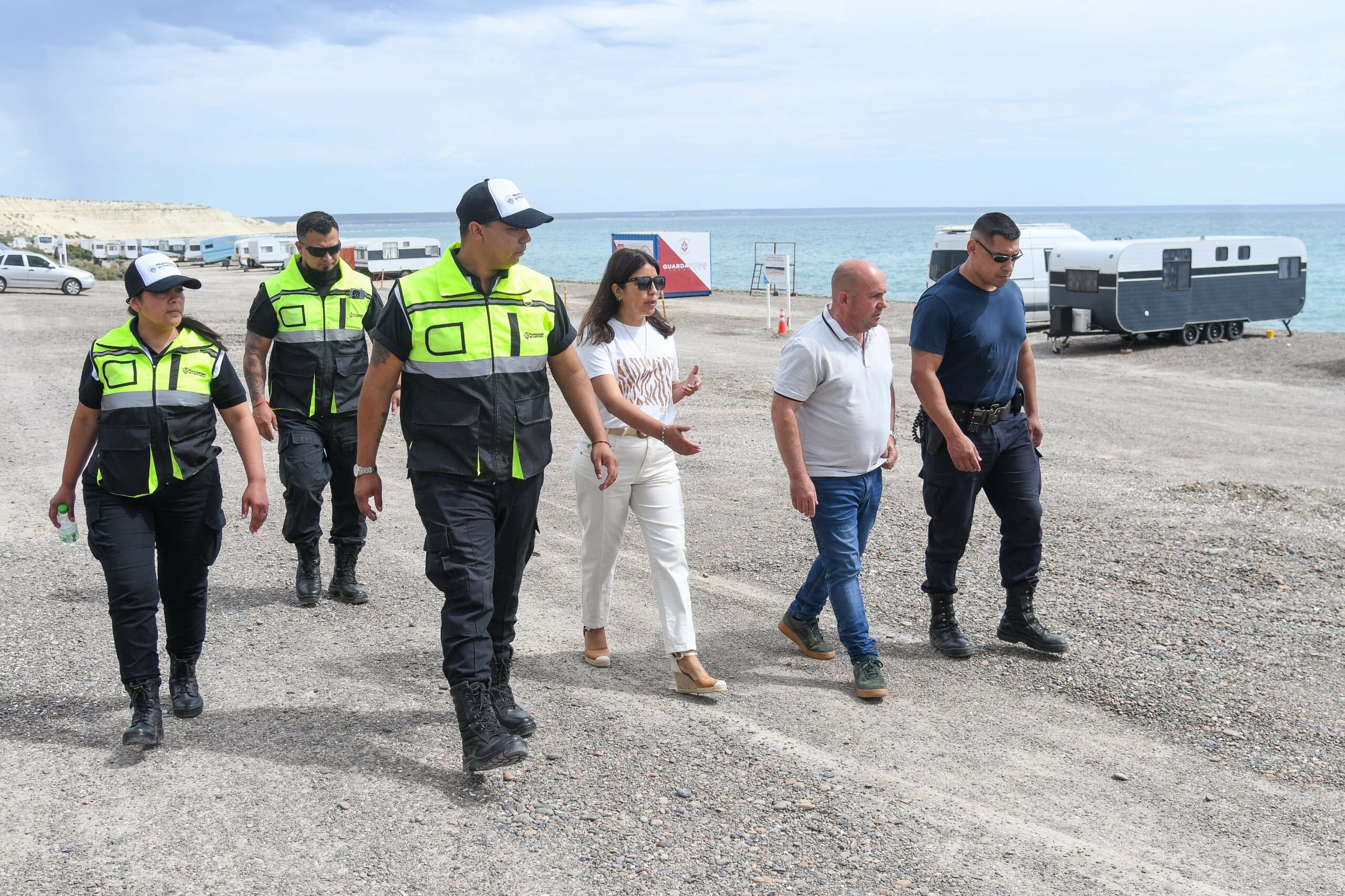 SASTRE SUPERVISÓ LOS TRABAJOS QUE SE ESTÁN REALIZANDO PARA AVANZAR EN EL ORDENAMIENTO DE PLAYA PARANÁ