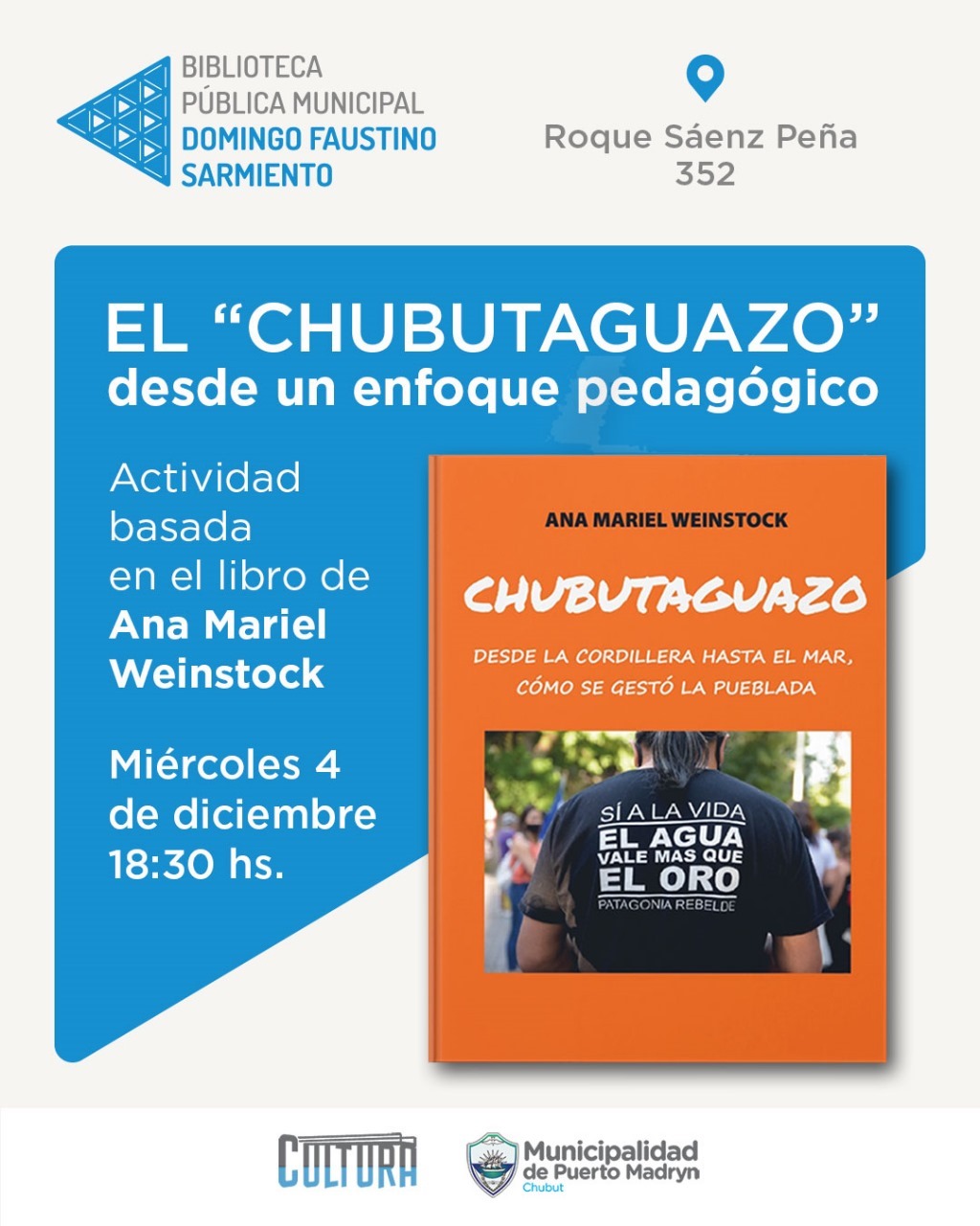 HABRÁ UNA PRESENTACIÓN ESPECIAL DEL LIBRO CHUBUTAGUAZO
