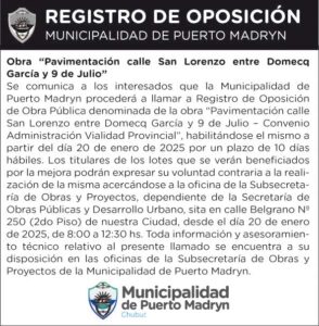 PAVIMENTACIÓN CALLE SAN LORENZO ENTRE DOMECQ GARCÍA Y 9 DE JULIO