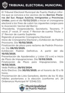 CONVOCATORIA DEL TRIBUNAL ELECTORAL MUNICIPAL