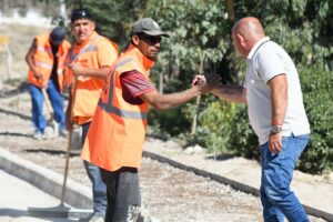 EL INTENDENTE RECORRIÓ LAS OBRAS QUE SE ESTÁN EJECUTANDO PARA PONER EN VALOR EL PARQUE HOUSSAY