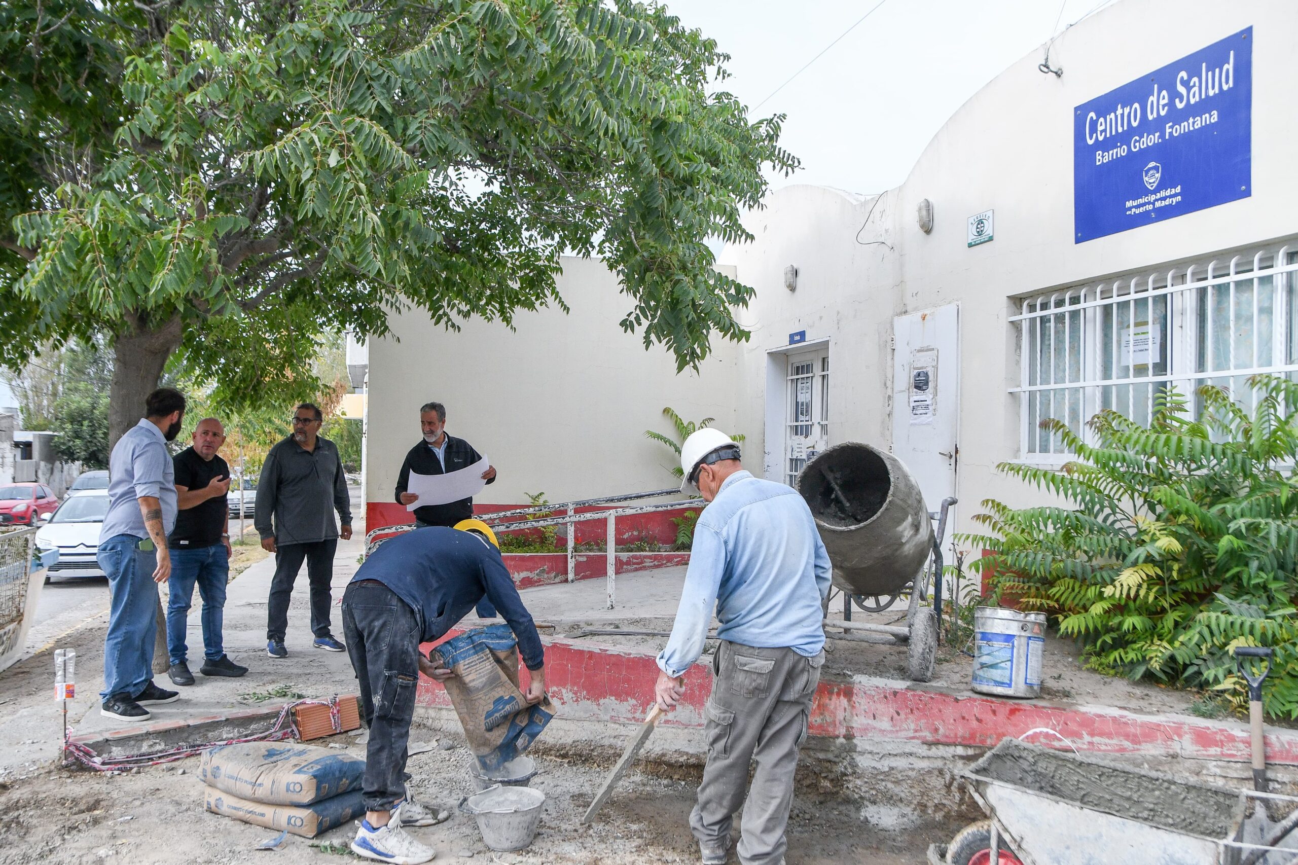 SASTRE SUPERVISÓ LAS OBRAS DE REMODELACIÓN EN EL CAPS DEL BARRIO GOBERNADOR FONTANA