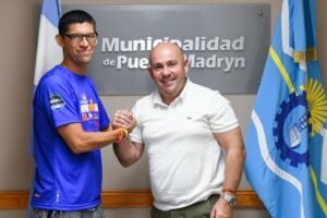 SASTRE RECIBIÓ A MARCOS PAVES: “SOS UN ORGULLO PARA LOS MADRYNENSES”