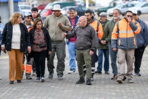 AVANZA EL PLAN DE ADOQUINADO EN LOS DISTINTOS SECTORES DE PUERTO MADRYN