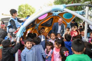 EL INTENDENTE PARTICIPÓ DE LA INAUGURACIÓN DEL “DOMO CÓSMICO” EN LA ENIM “PICHI ÑEKUM”