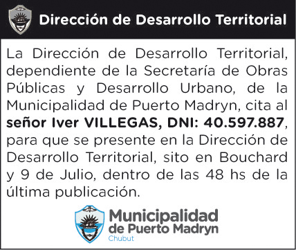 CITACIÓN DE LA DIRECCIÓN DE DESARROLLO TERRITORIAL