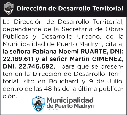 DESARROLLO TERRITORIAL CITACIÓN
