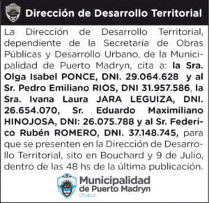 DIRECCIÓN DE DESARROLLO TERRITORIAL- CITACIÓN