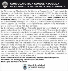 CONVOCATORIA A CONSULTA PÚBLICA  PROCEDIMIENTO DE EVALUACIÓN DE IMPACTO AMBIENTAL