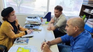 FUNCIONARIOS DE EDUCACIÓN SE REUNIERON CON LA NUEVA DELEGADA DE LA UNPSJB