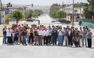 SASTRE INAUGURÓ LA OBRA DE CERCA DE 1.000 METROS LINEALES DE ADOQUINADO