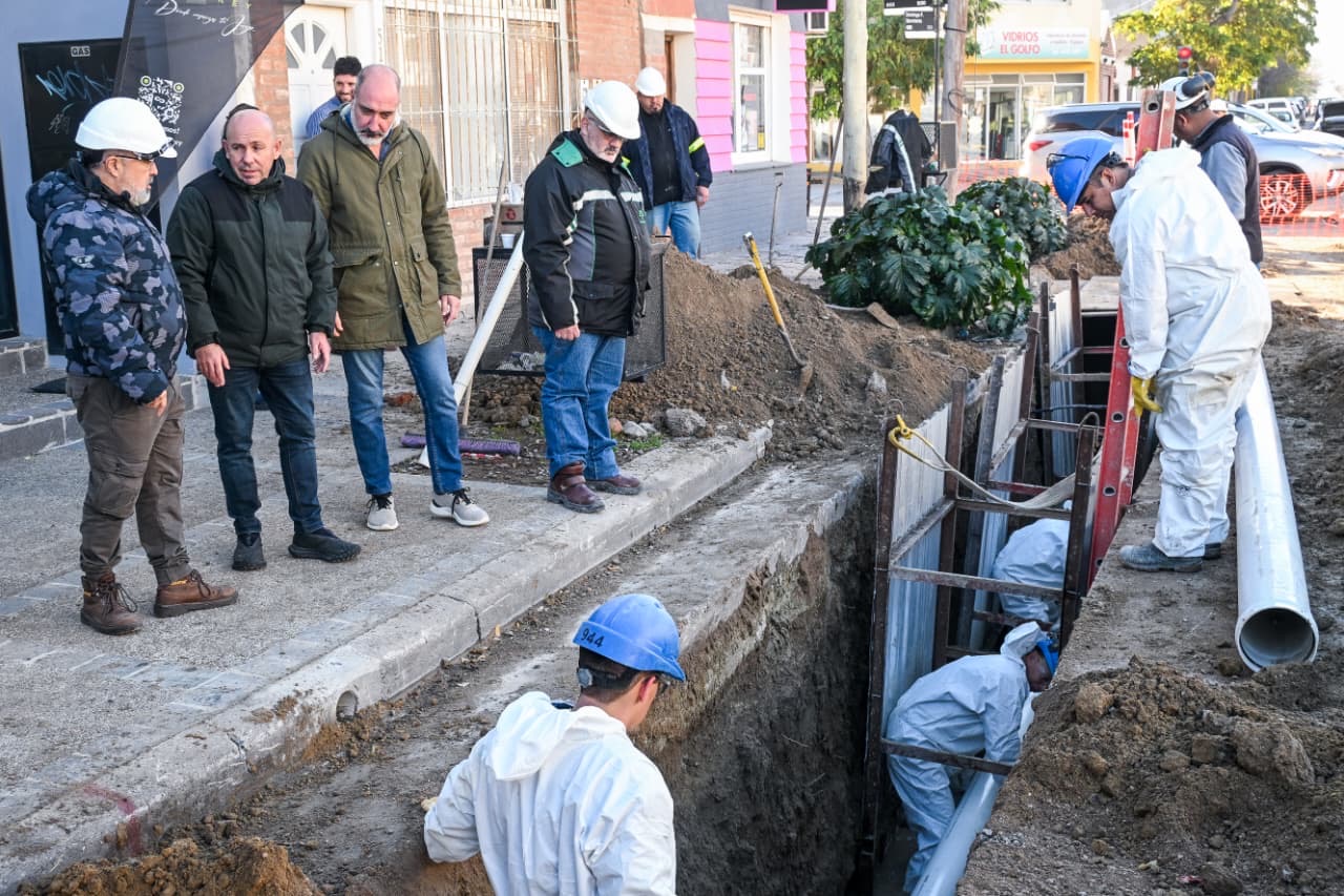 SASTRE SUPERVISÓ LAS OBRAS DE RENOVACIÓN DEL COLECTOR CLOACAL DE LA ZONA CÉNTRICA