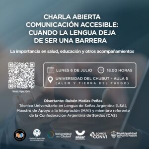 HABRÁ CHARLA ABIERTA SOBRE COMUNICACIÓN ACCESIBLE PARA FORTALECER LA INCLUSIÓN EN SALUD, EDUCACIÓN Y OTROS ÁMBITOS